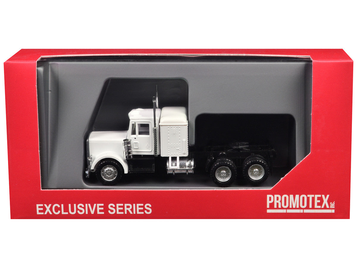 Peterbilt Sleeper Cab White 1/87 (HO) Plastic Model Car by Promotex LuxuryLifeWay Online Store