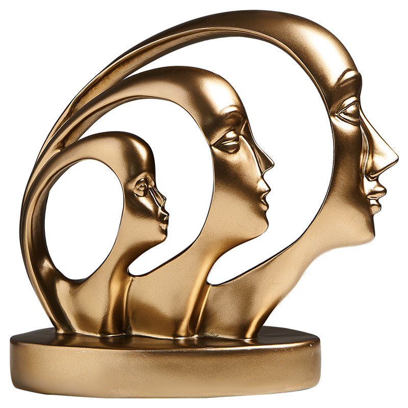 Resin Statue Sculpture Artwork Morden Ornaments PearlNestDecor.com