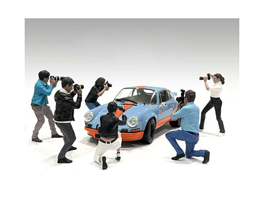 "Photographers" 6 piece Figure Set for 1/18 Scale Models by American Diorama LuxuryLifeWay Online Store