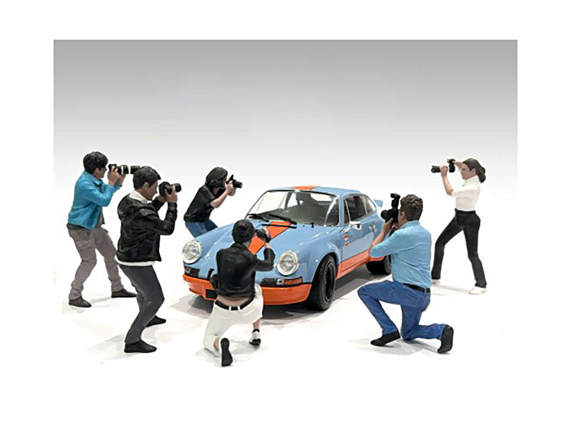 "Photographers" 6 piece Figure Set for 1/24 Scale Models by American Diorama LuxuryLifeWay Online Store