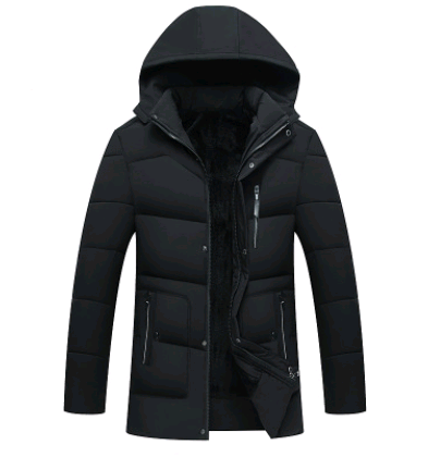 Cotton coat warm thick cotton coat men's cotton hooded jacket down jacket