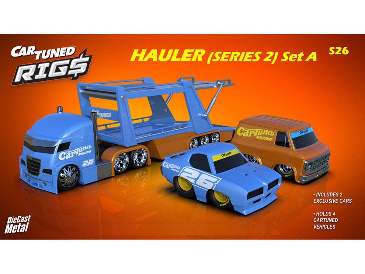 "Rigs Car Hauler" Series #2 Set of 3 pieces Diecast Model Cars by CarTuned LuxuryLifeWay Online Store