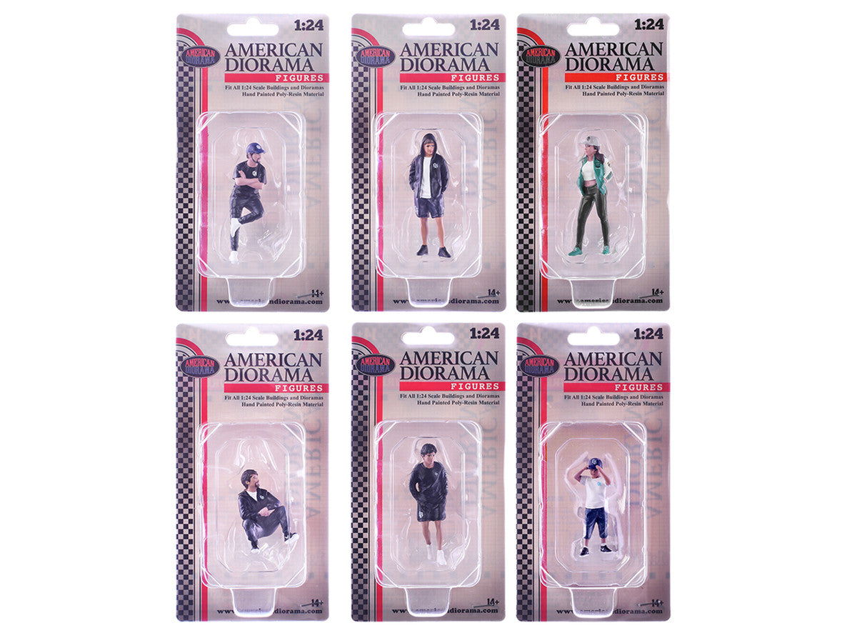 "LB Nation" 6 piece Figure Set for 1/24 Scale Models by American Diorama LuxuryLifeWay Online Store