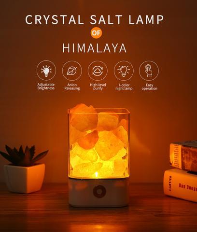 USB Himalayan Salt LED Lamp PearlNestDecor.com
