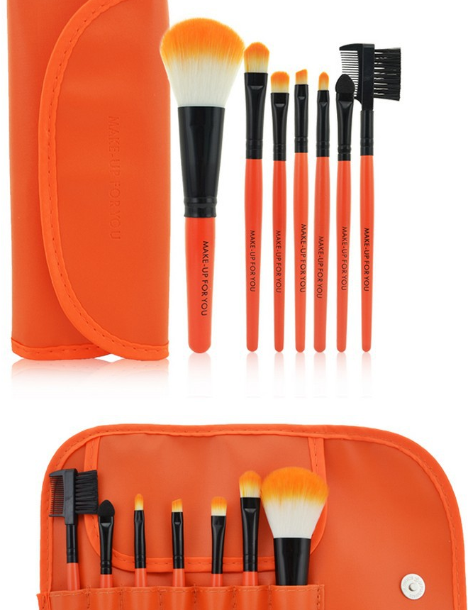 7-Piece Makeup Brush Set with Premium Brush Bag LadyShow.Store