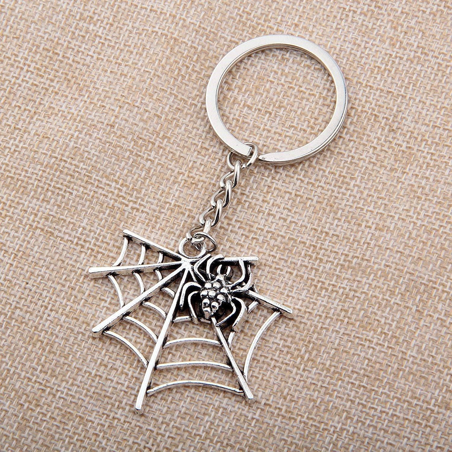 Europe And The United States Halloween Spider Web Shape Pendant Key Chain LadyShow.Store