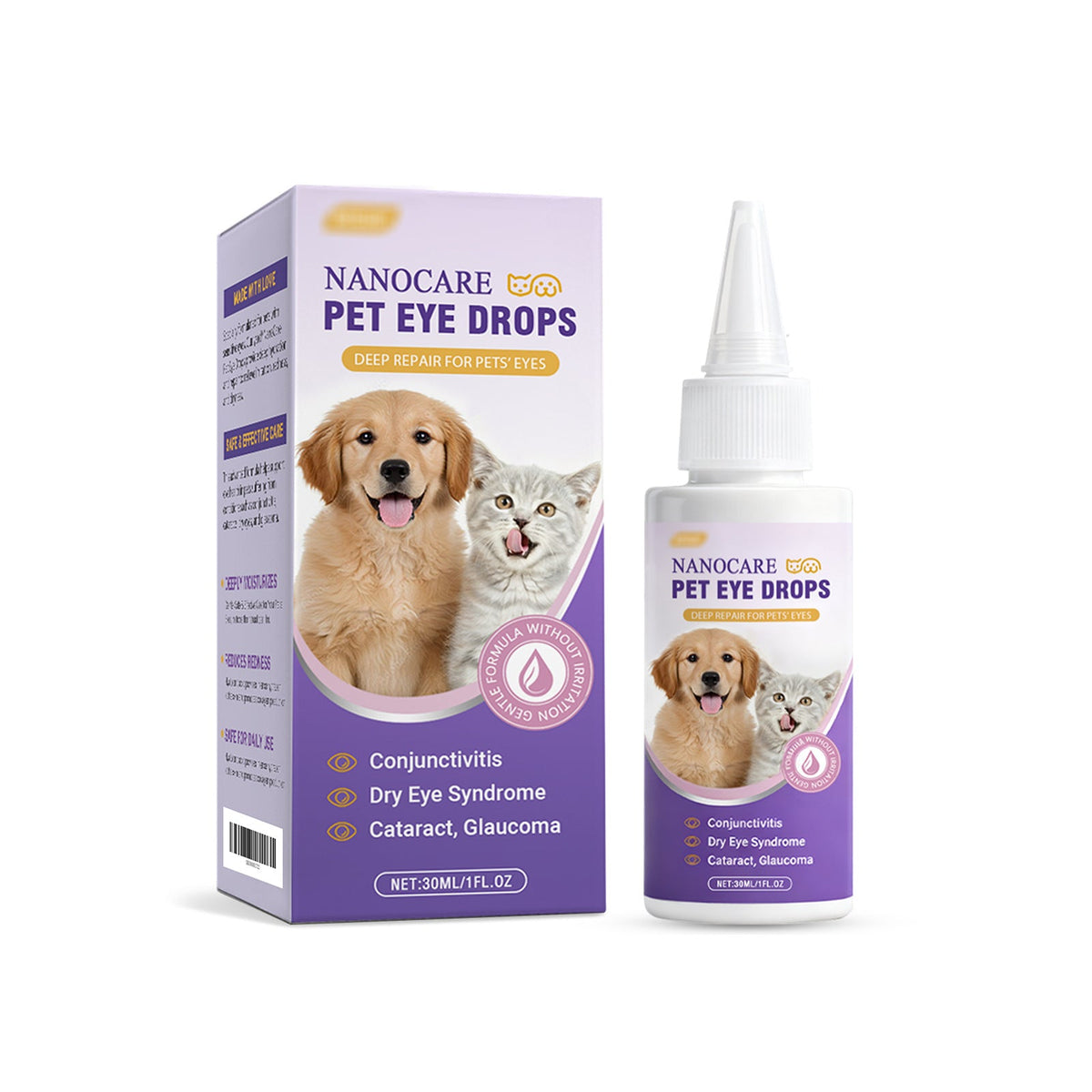 Pet Eye Drops Gently Care For Cats And Dogs' Eye Tear Stains, Tear Marks, And Eye Discharge Pets Fashion