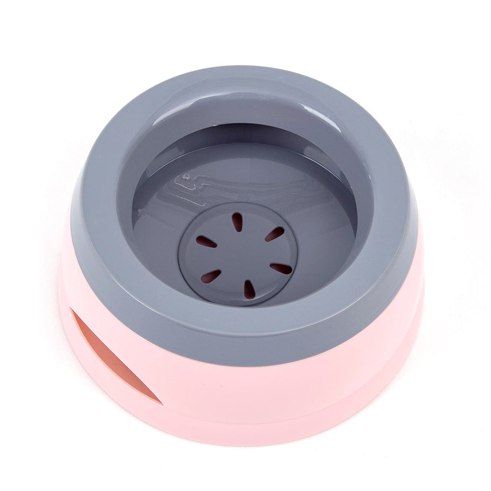 Pet Dog Bowls Floating Not Wetting Mouth Cat Bowl No Spill Drinking Water Feeder Plastic Portable Dog Bowl Support Dropshipping Pets Fashion