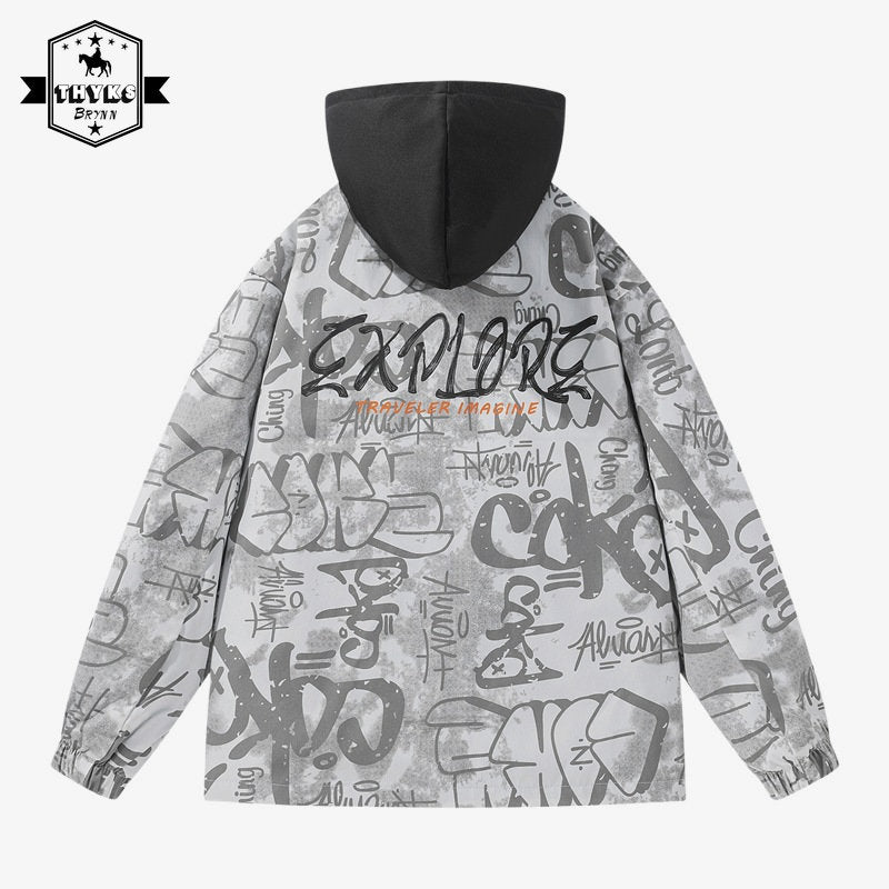 Men's Oversized Baseball Jackets - Retro Patchwork Style Pi-Mart