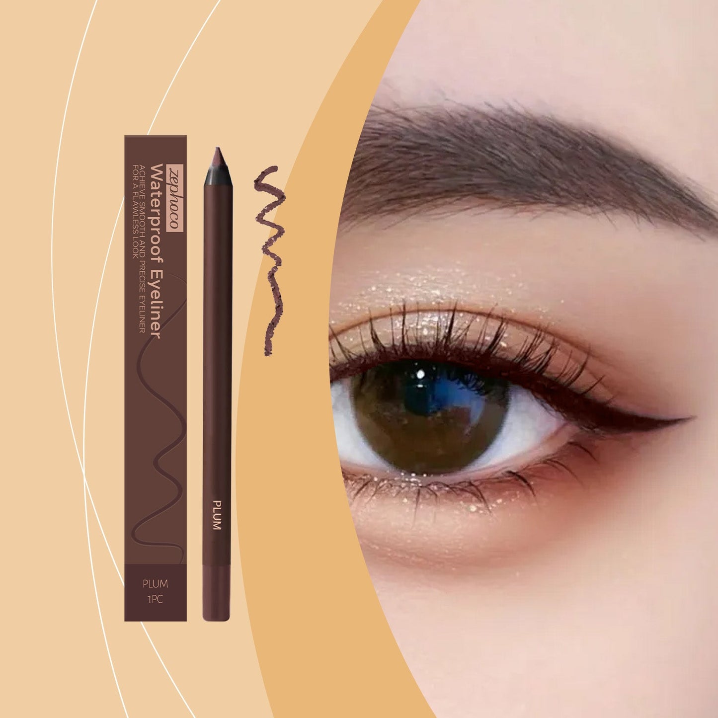 Waterproof Eyeliner Plum Color
