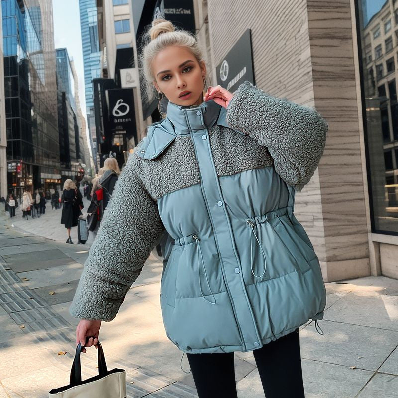 Hoodie With Drawstrings Warm-keeping Cotton Clothing Women's Coat Best YouTube Store