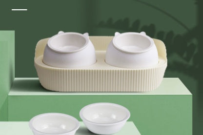 Pet Cat Bowl Ceramic Food Bowl Protect Cervical Spine Food Bowl Food Bowl Pets Fashion