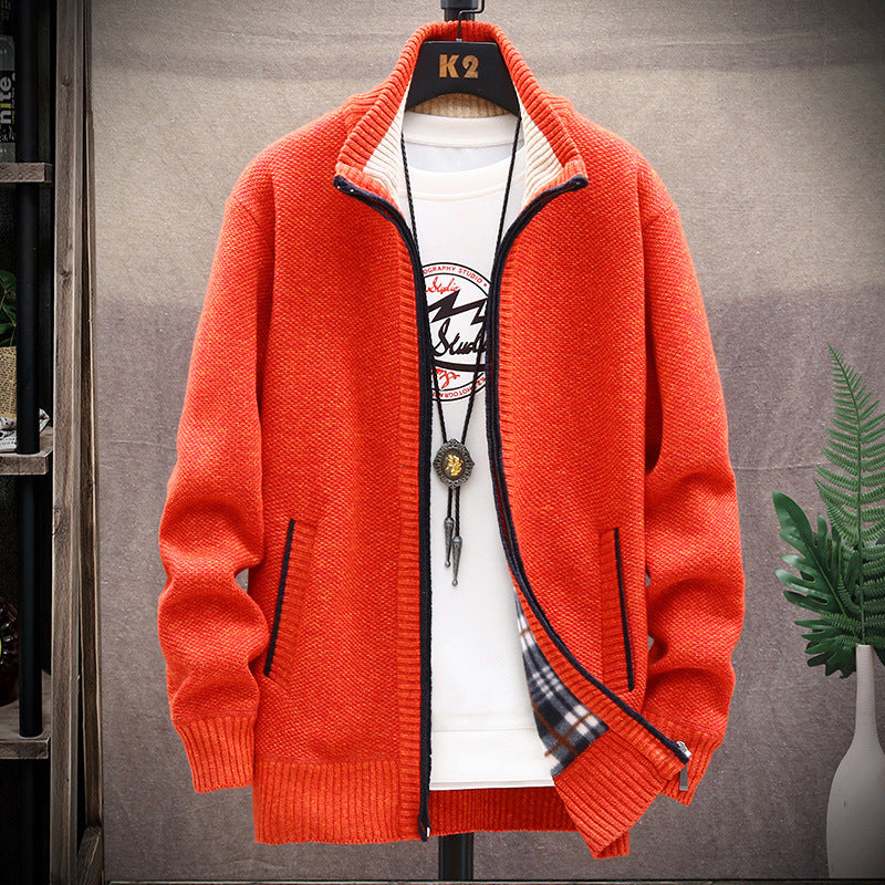 Men's Thickened Padded Jumper Cardigan Jacket (1PC) Pi-Mart