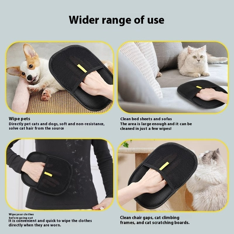 Pet Hair Remover Mitt Pet Hair Remover Gloves Deshedding Brush Glove For Dog Cat Rabbit With Long Short Curly Hair Pets Fashion