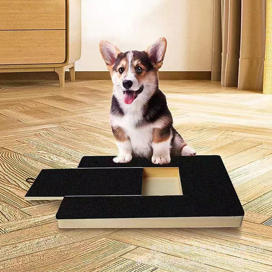 Pet Wooden Nail Scraper Board - Solid Wood Dog Nail File Grooming Tool For Natural Nail Trimming And Maintenance Toy Built-in Treat Box Dog Sandpaper Board Scratcher Pet Products Pets Fashion