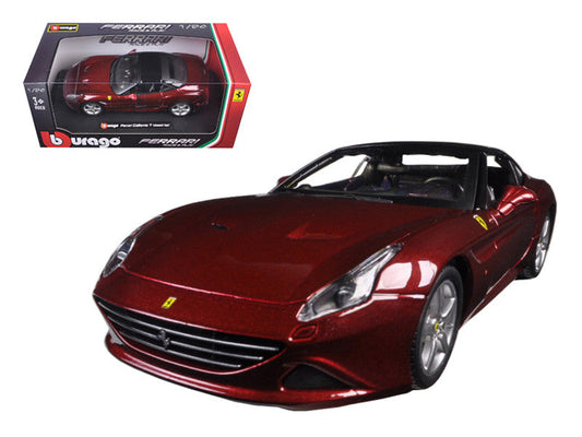 Ferrari California T Burgundy Closed Top 1/24 Diecast Model Car by Bburago LuxuryLifeWay Online Store