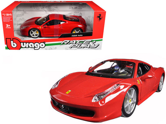 Ferrari 458 Italia Red 1/24 Diecast Model Car by Bburago LuxuryLifeWay Online Store