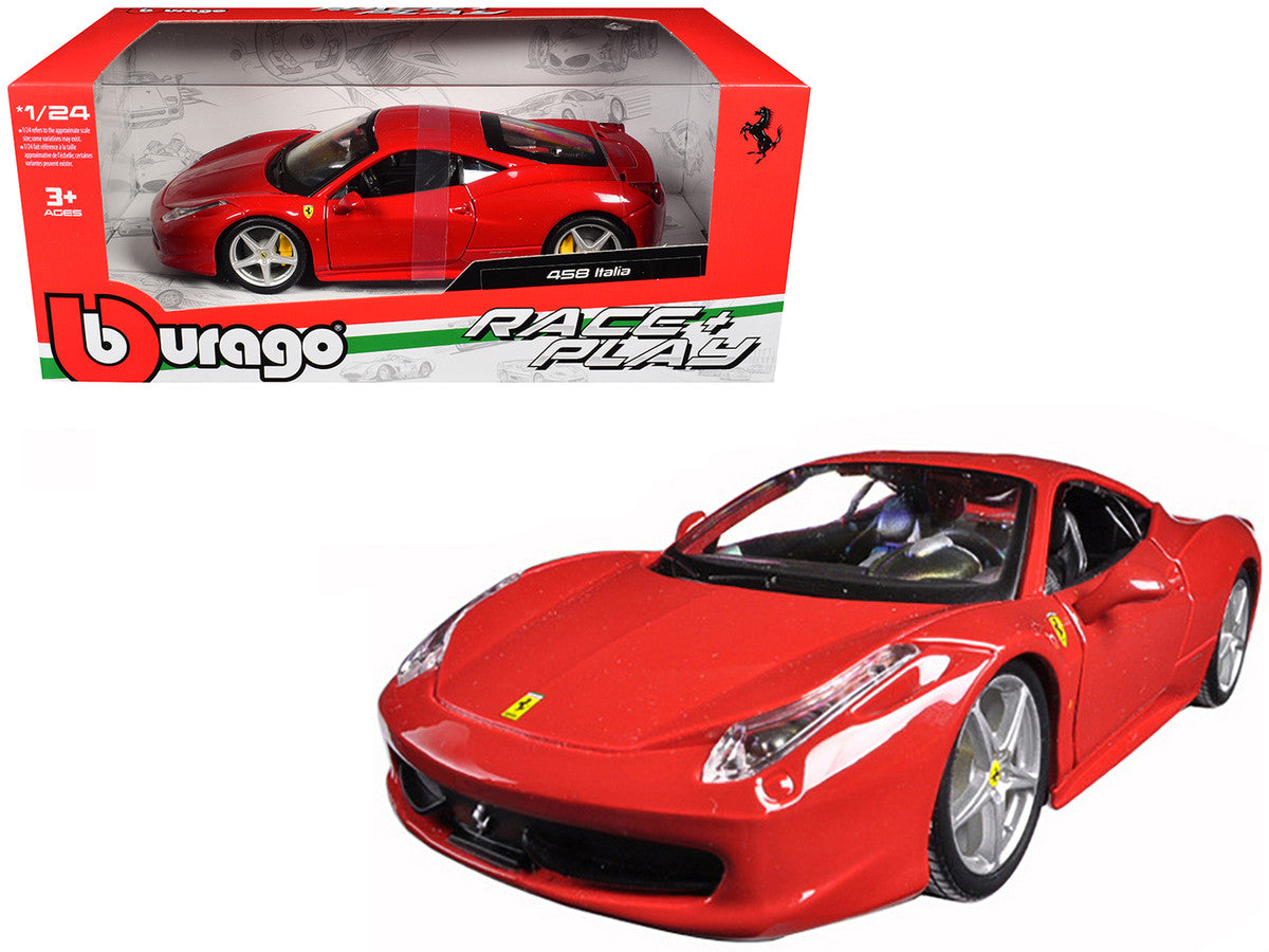 Ferrari 458 Italia Red 1/24 Diecast Model Car by Bburago LuxuryLifeWay Online Store