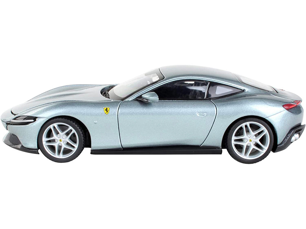 Ferrari Roma Gray Metallic "Race + Play" Series 1/24 Diecast Model Car by Bburago LuxuryLifeWay Online Store
