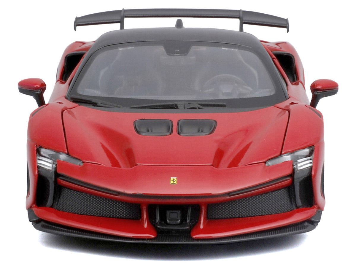 Ferrari SF90 XX Stradale Red with Black Top "Race and Play" Series 1/24 Diecast Model Car by Bburago LuxuryLifeWay Online Store