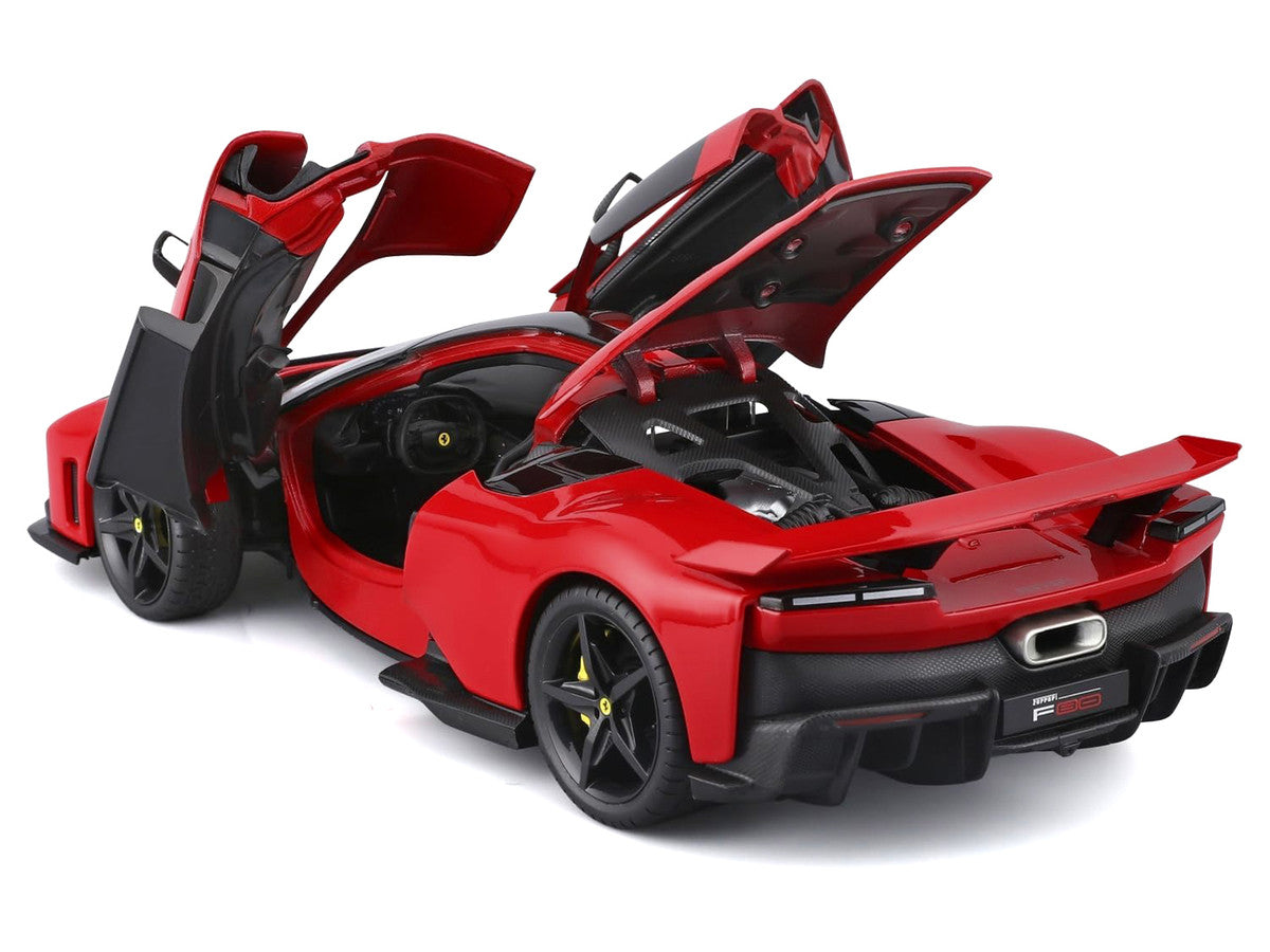 Ferrari F80 Red with Black Top "Race + Play" Series 1/24 Diecast Model Car by Bburago LuxuryLifeWay Online Store