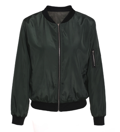 Solid color short style vertical collar leisure zipper jacket jacket jacket jacket jacket CJD