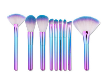 Makeup Brush Set with 9 Brushes and Powder Brush LadyShow.Store