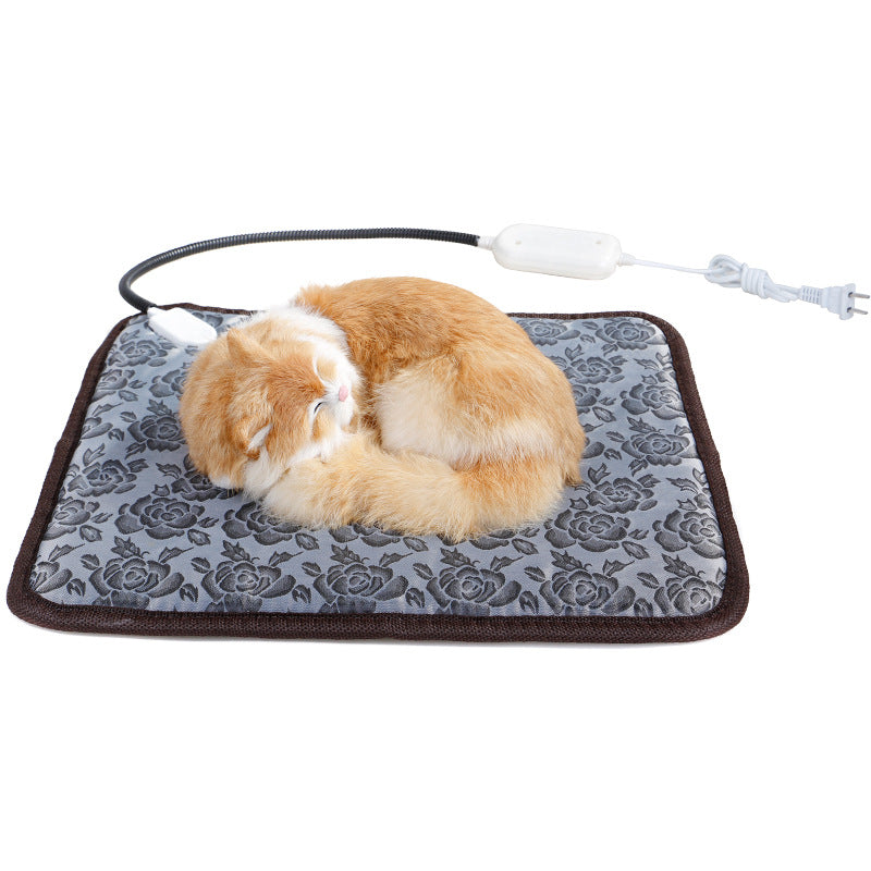 Pet Heating Pad For Dog Cat Heat Mat Indoor Electric Waterproof Dog Heated Pad With Chew Resistant Cord Winter Pet Blanket Warmer Pets Fashion