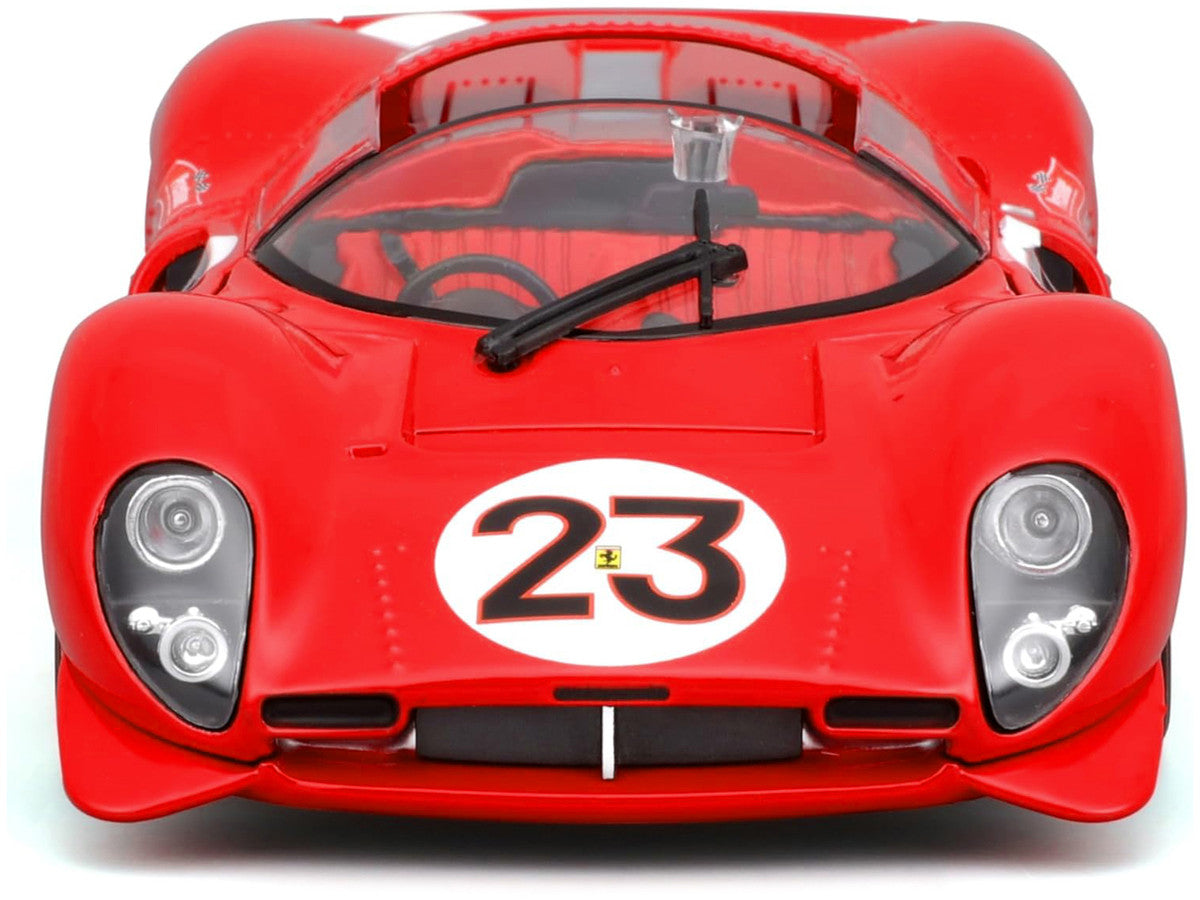 Ferrari 330 P4 #23 Lorenzo Bandini - Chris Amon "Ferrari S.P.A." Winner "24 Hours of Daytona" (1967) "Racing" Series 1/24 Diecast Model Car by Bburago LuxuryLifeWay Online Store