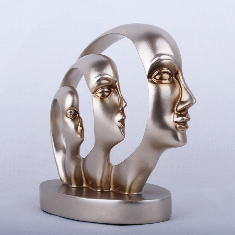 Resin Statue Sculpture Artwork Morden Ornaments PearlNestDecor.com