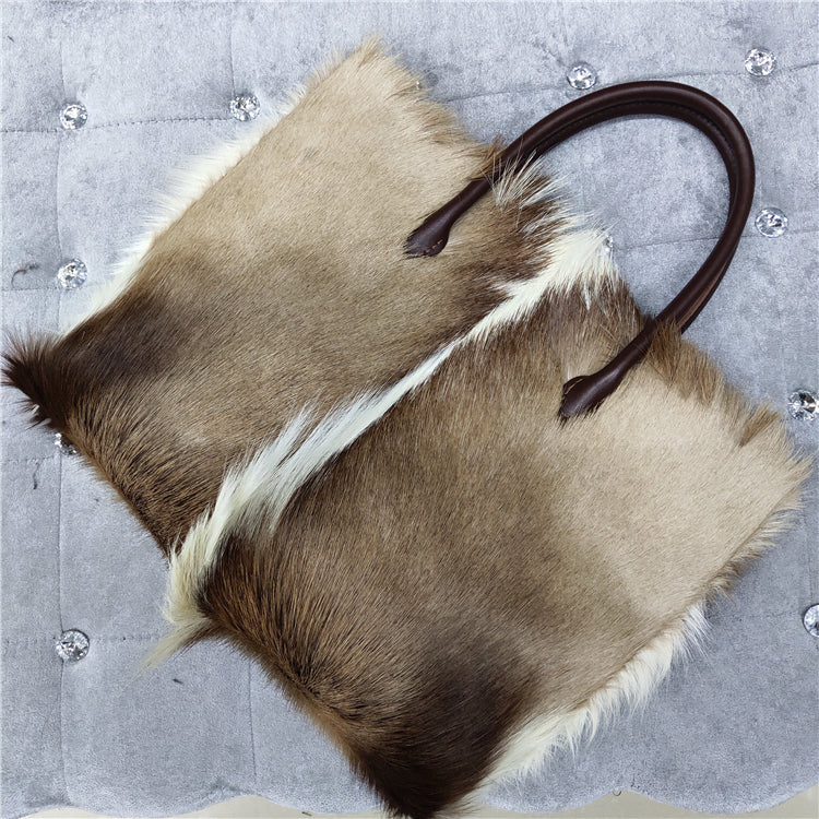 European And American Fashion Minimalist Cowhide Handle Handbag LadyShow.Store