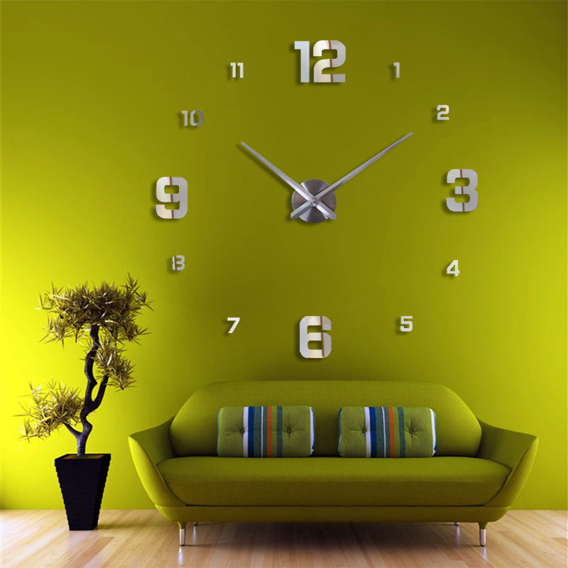 Creative Living Room Oversized 3D Digital Wall Clock PearlNestDecor.com