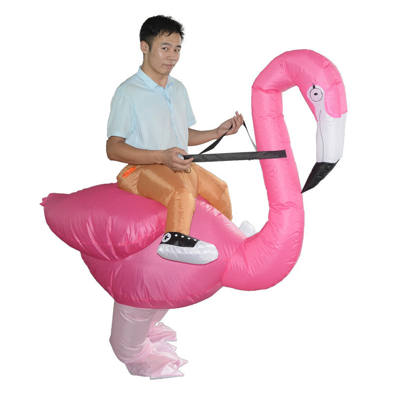Creative toys Halloween Christmas Flamingo cosplay dress up inflatable suit party spoof costume props LuxuryLifeWay Online Store