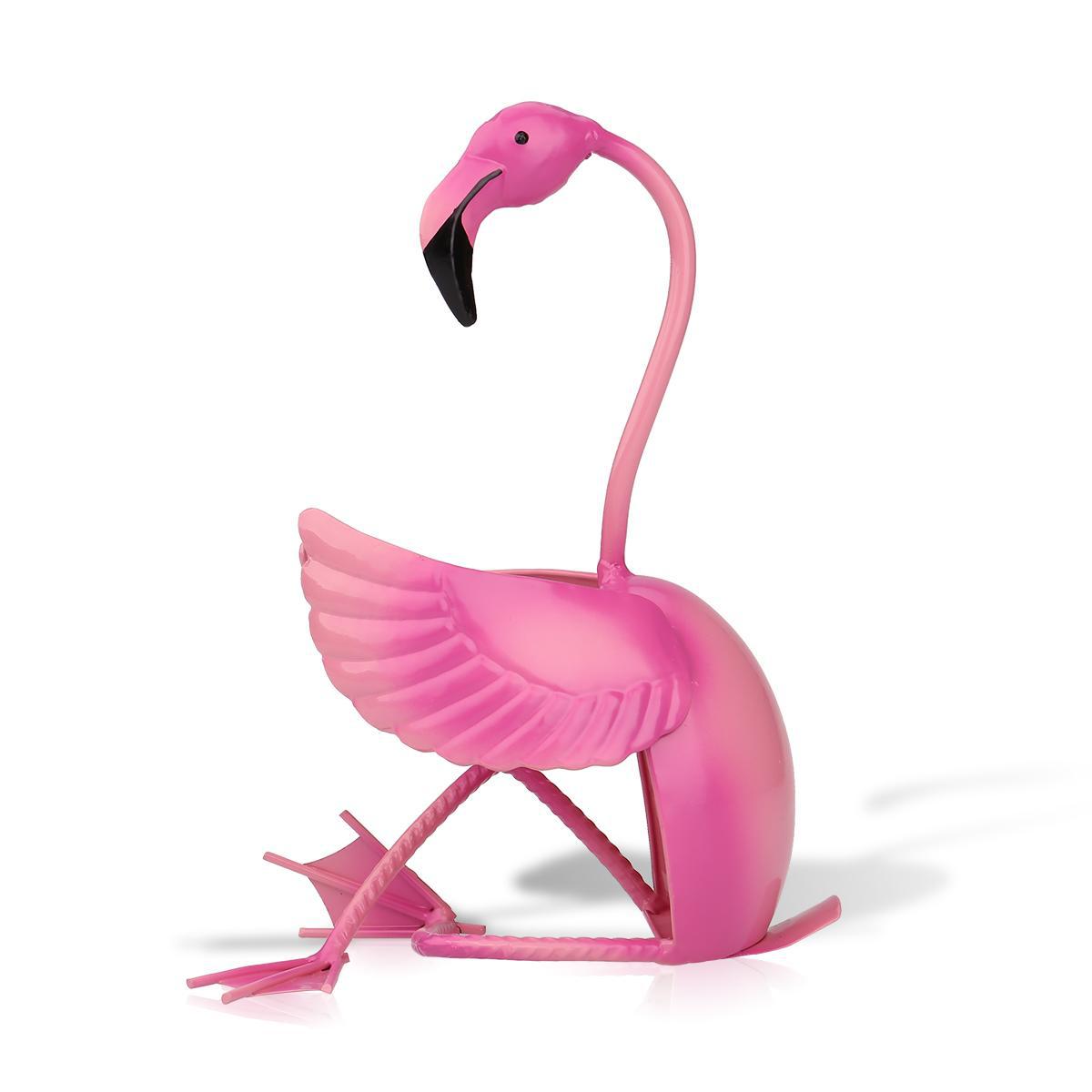 Flamingo wine rack wrought iron LuxuryLifeWay Online Store