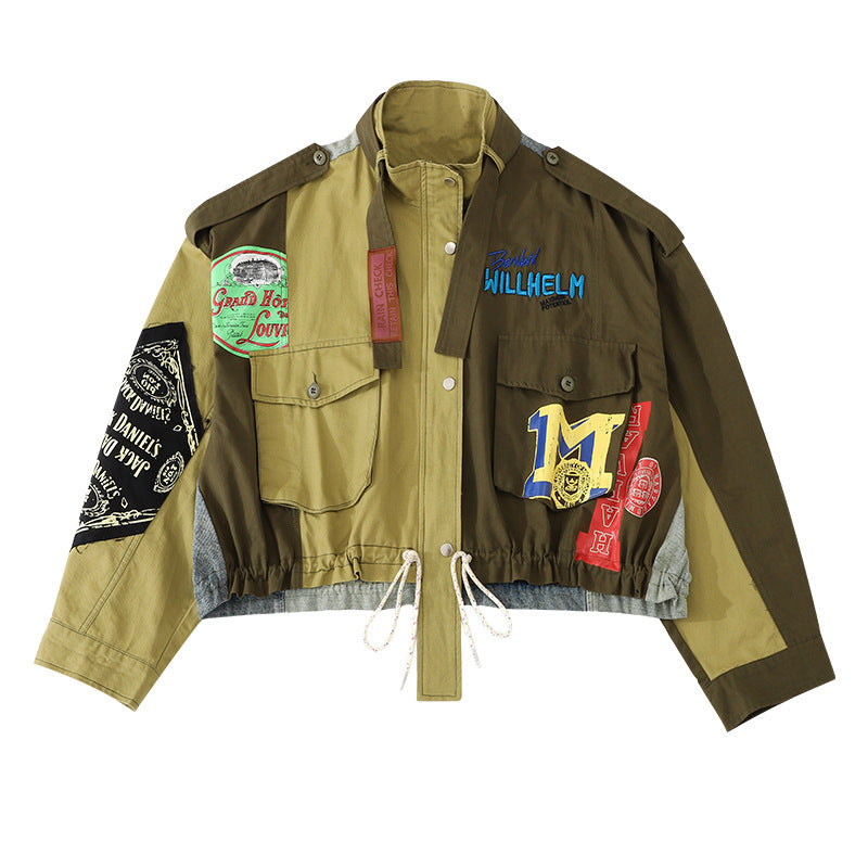 2023 Fall Short Denim Jacket with Stylish Design Pi-Mart