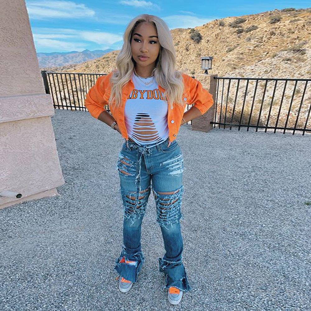 Jacket Women Streetwear Denim Jacket Women Outwear Bodycon Jeans Jackets Women Coat Casual Ladies Cropped Jackets NorixaFashion.com
