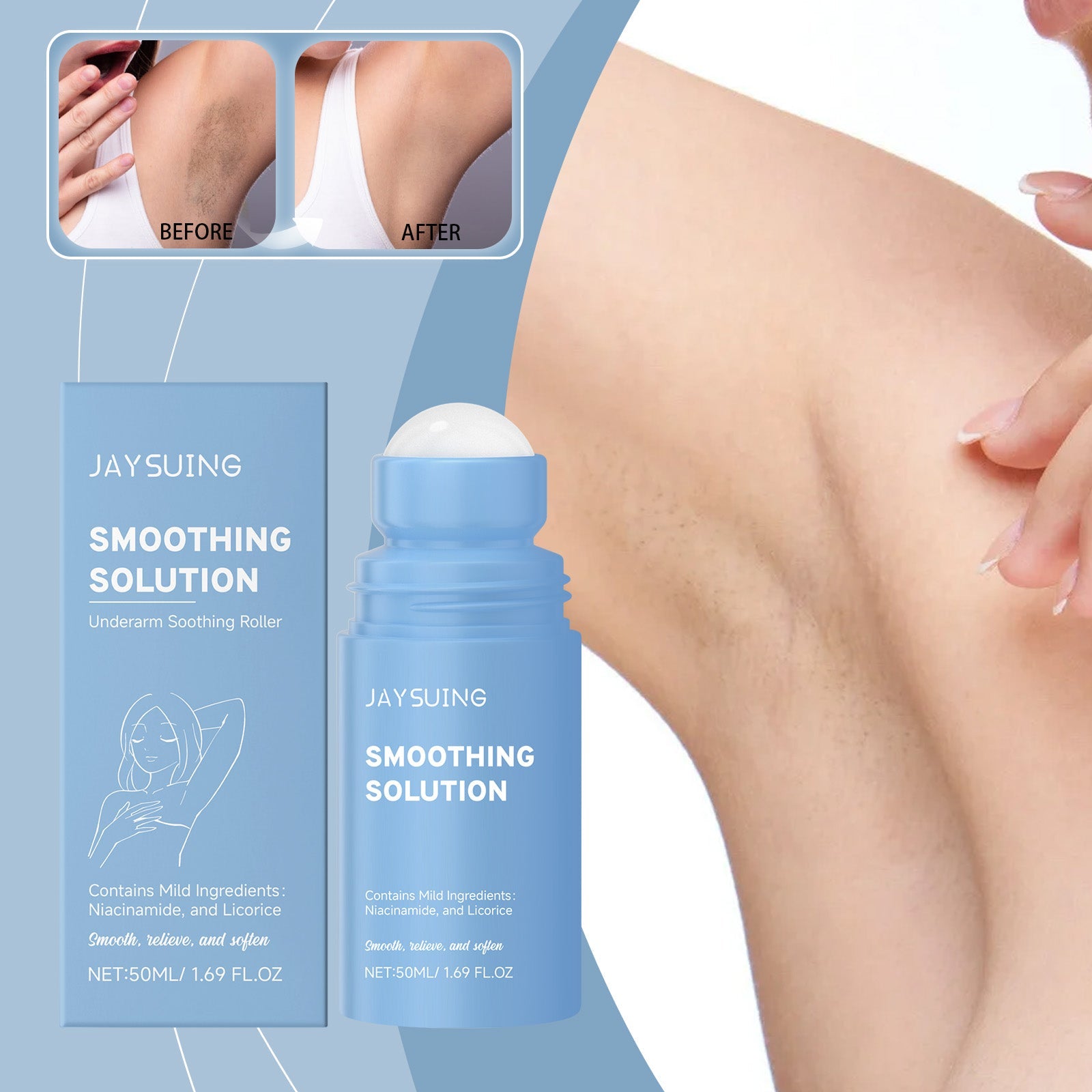 Soothing Underarm Roll-on After Shaving 50ml Tri Light Beauty