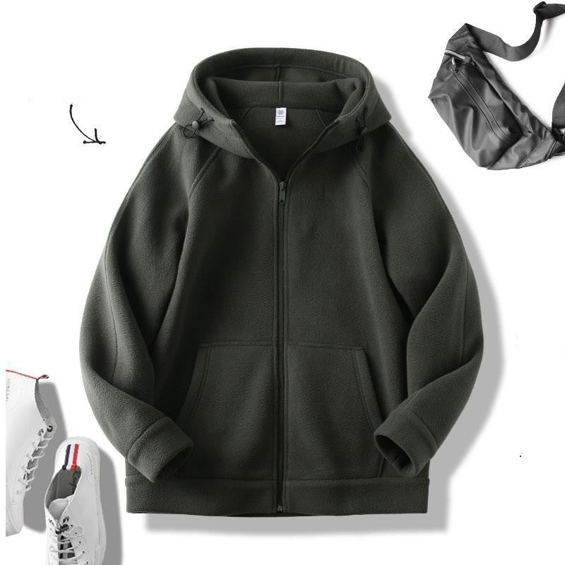 Single-layer Fleece-lined Thickened Men's Clothing Jacket Best YouTube Store