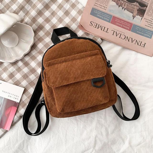 Women’s Corduroy Mini Backpack Pi-Mart