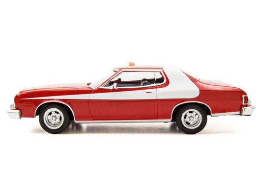 1975 Ford Gran Torino Red with White Graphics 1/43 Diecast Model Car by Norev LuxuryLifeWay Online Store