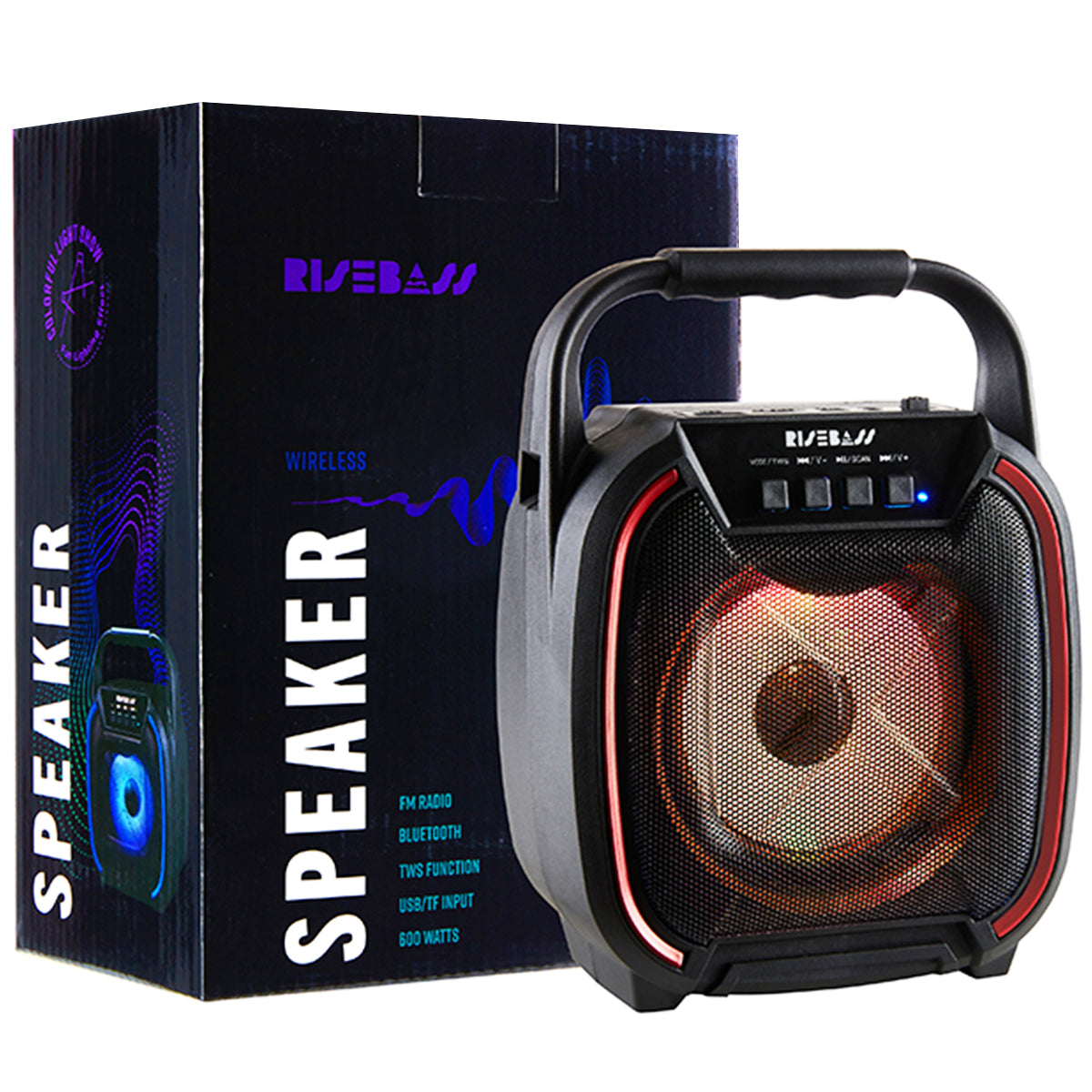 8" 600 watt Speaker - Portable Wireless Bluetooth Speaker with TWS Function LuxuryLifeWay Online Store