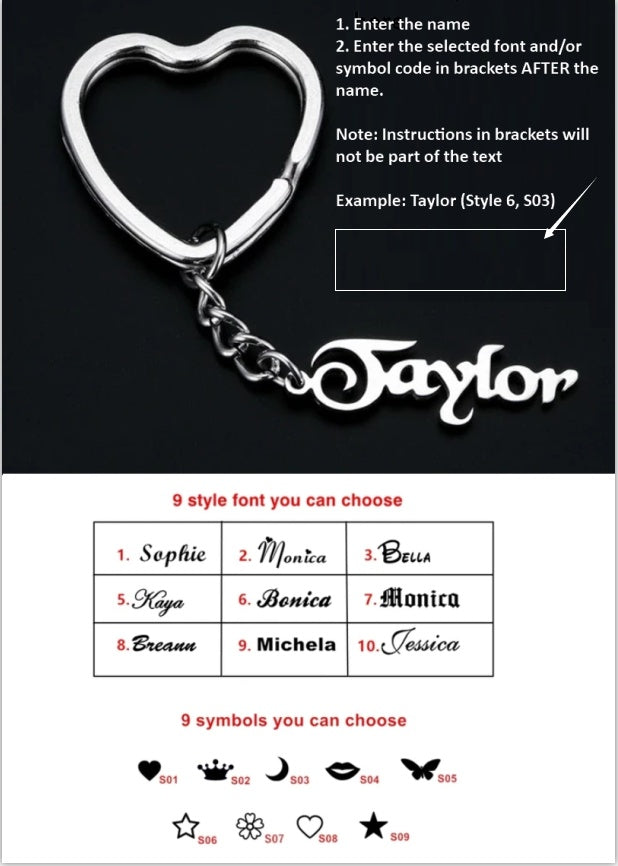 Custom Name Keychains Personalized Monogram Initial Key Chain With Name Engraved Letter for Women Men Jewelry Bag Charm LadyShow.Store