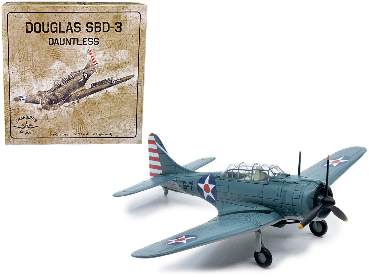 Douglass SBD-3 Dauntless Bomber Plane (United States Navy 1938) 1/72 Diecast Model by Warbirds of WWII LuxuryLifeWay Online Store