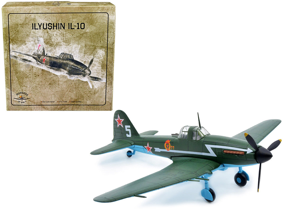 Ilyushin IL-10 Ground Attack Aircraft (USSR 1944) 1/72 Diecast Model by Warbirds of WWII LuxuryLifeWay Online Store