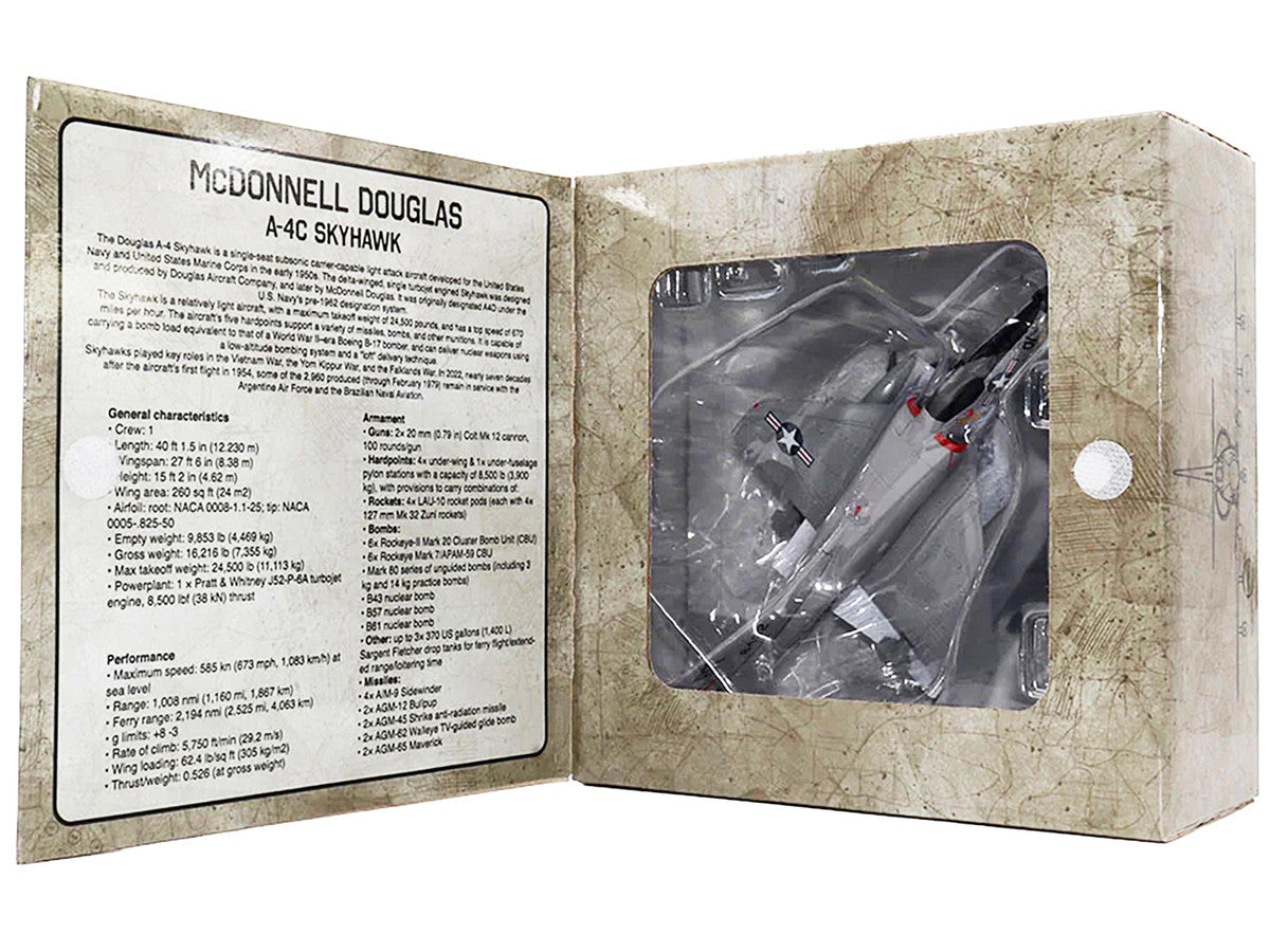 McDonnell Douglas A-4C Skyhawk Attack Aircraft "US Navy" 1/72 Diecast Model by Militaria Die Cast LuxuryLifeWay Online Store