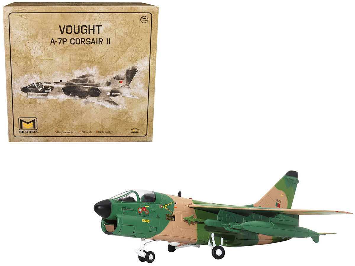 Vought A-7P Corsair II Attack Aircraft "Portugal" 1/72 Diecast Model by Militaria Die Cast LuxuryLifeWay Online Store