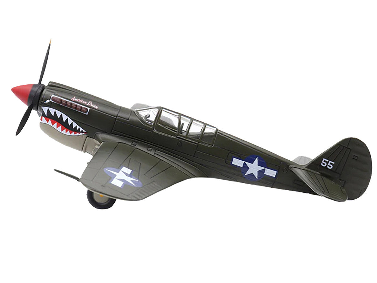 Curtiss P-40N Warhawk Fighter Aircraft "American Dream National Warplane Museum" United States Army Air Forces 1/72 Diecast Model by Militaria Die Cast LuxuryLifeWay Online Store