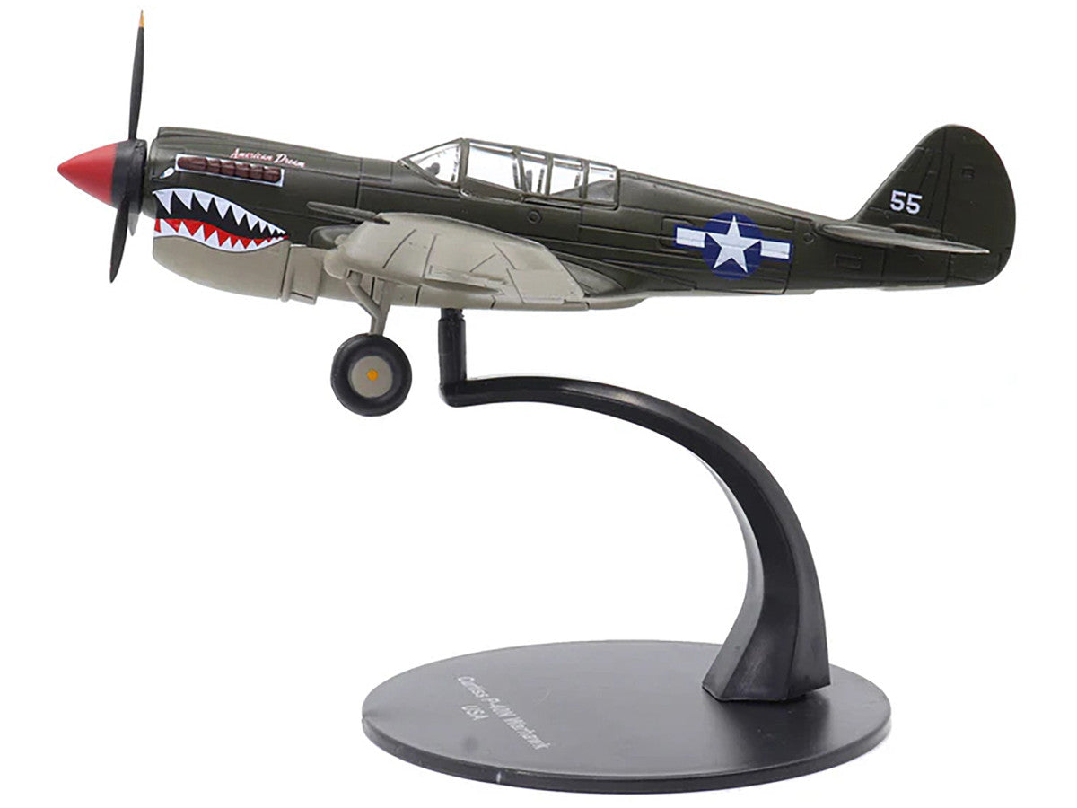 Curtiss P-40N Warhawk Fighter Aircraft "American Dream National Warplane Museum" United States Army Air Forces 1/72 Diecast Model by Militaria Die Cast LuxuryLifeWay Online Store