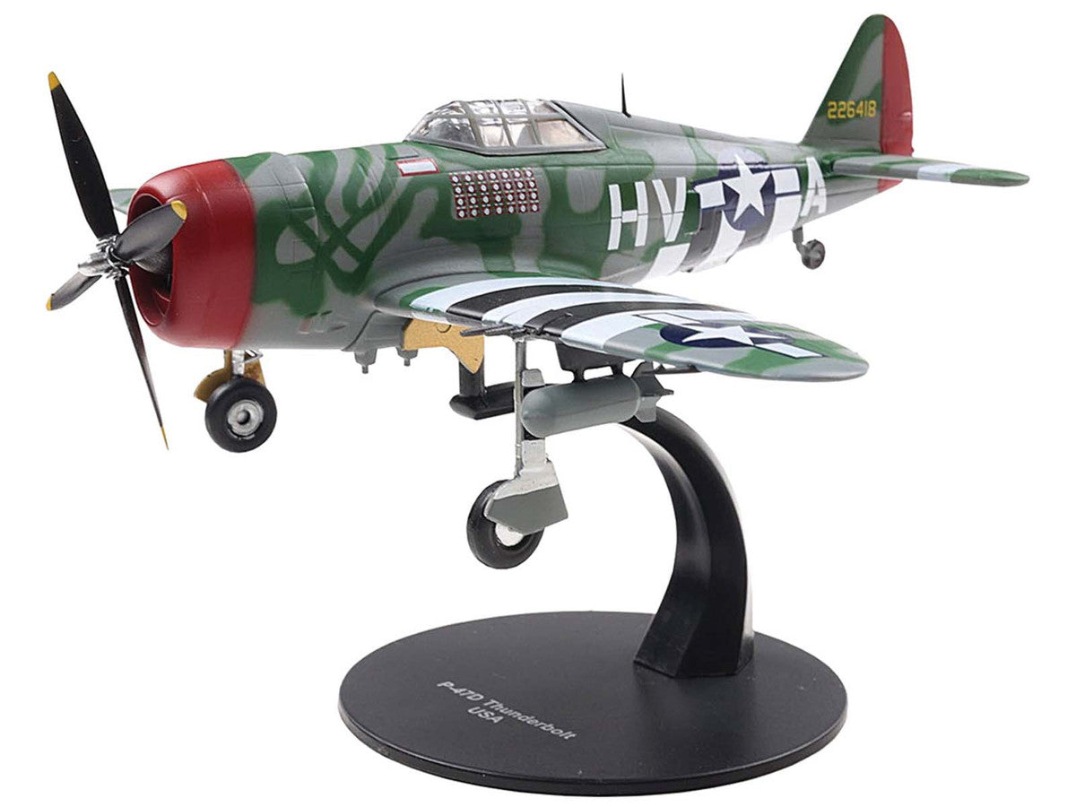 Republic P-47 Thunderbolt Fighter Aircraft "Lt. Col. Francis S. "Gabby" Gabreski" United States Army Air Forces 1/72 Diecast Model by Militaria Die Cast LuxuryLifeWay Online Store