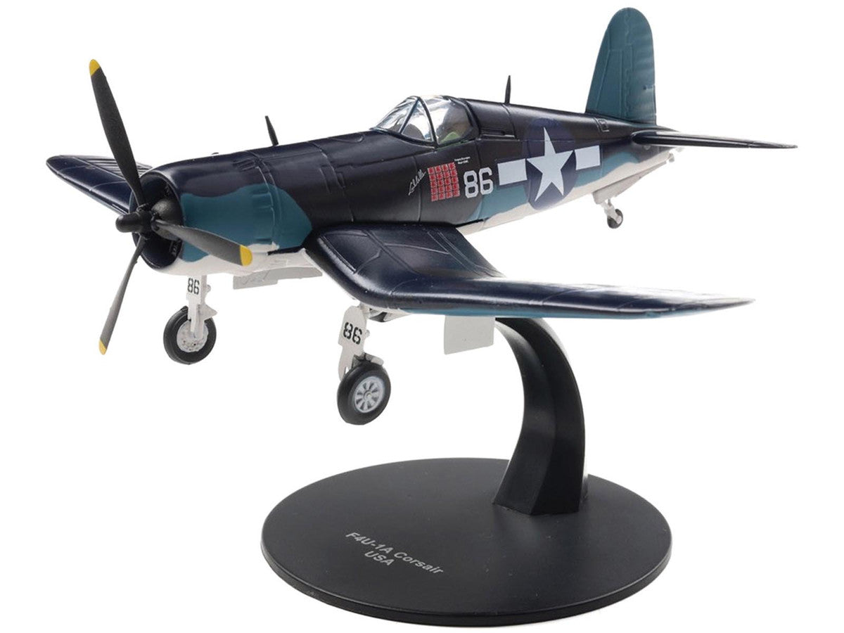 Vought F4U-1A Corsair Fighter Aircraft "Maj. Gregory "Pappy" Boyington VMF 214" United States Marine Corps 1/72 Diecast Model by Militaria Die Cast LuxuryLifeWay Online Store